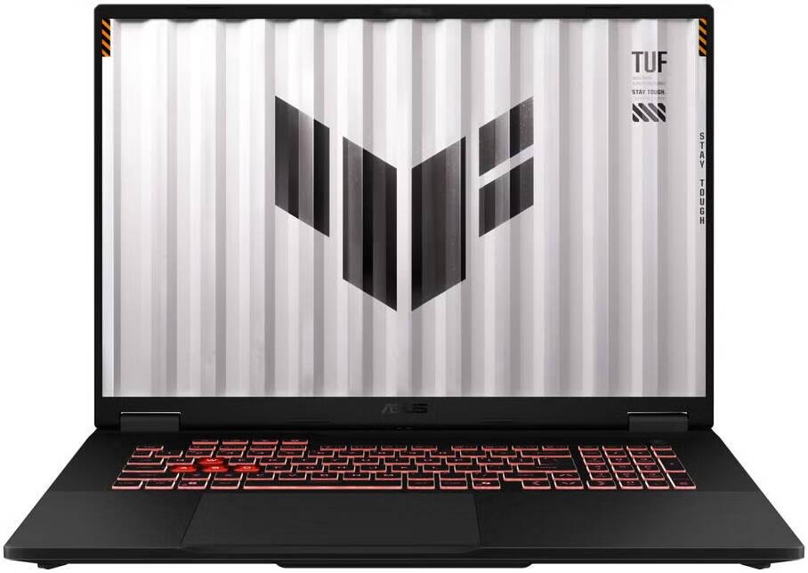 ASUS TUF Gaming A18 FA808UH Laptop, 18" WQXGA IPS 144Hz Display, AMD Ryzen 7 260, 16GB RAM, 512GB SSD, GeForce RTX 5050 8GB GPU, English-Arabic K/B, No OS, Jaeger Gray | 90NR0NM1-M002X0
