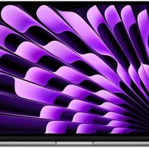 Apple MacBook Air 15-inch (2023) Notebook, Liquid Retina Display, Apple M2 Chip, 8GB RAM, 512GB SSD, 8-core CPU, 10-core GPU, 16-core Neural Engine, MacOS Ventura, English Keyboard, Space Grey | MQKQ3