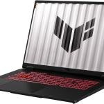 ASUS TUF Gaming A18 FA808UH Laptop, 18" WQXGA IPS 144Hz Display, AMD Ryzen 7 260, 16GB RAM, 512GB SSD, GeForce RTX 5050 8GB GPU, English-Arabic K/B, No OS, Jaeger Gray | 90NR0NM1-M002X0