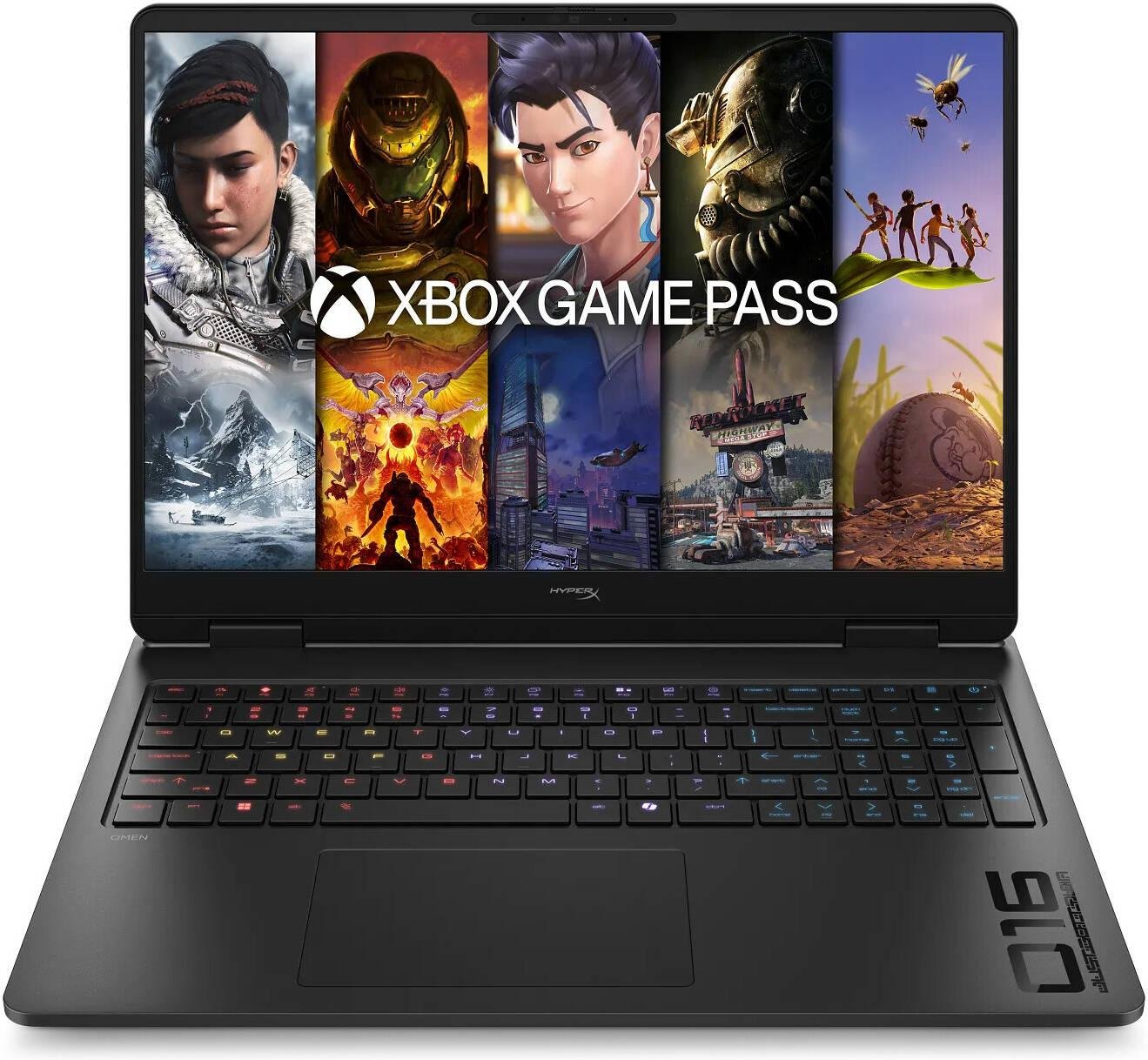HP HyperX OMEN 16-am2013dx Gaming Laptop, 16" 165Hz 2K Display, Intel Core Ultra 7 356H, 16GB RAM, 512GB SSD, NVIDIA GeForce RTX 5060 8GB GPU, English Keyboard, Windows 11, Shadow Black | D5CD0UA