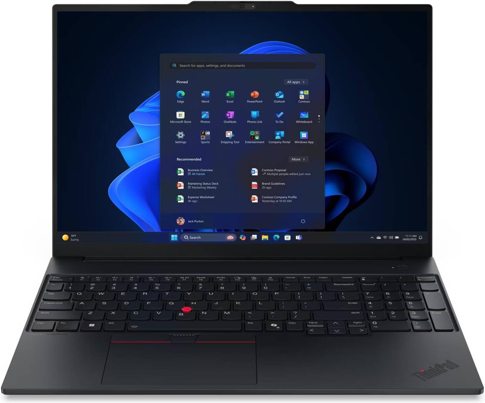 Lenovo ThinkPad E16 Gen 3 Laptop, 16" WUXGA IPS 60Hz Display, Intel Core Ultra 5 226V, 16GB RAM, 512GB SSD, Intel Arc Graphics 130V, English-Arabic K/B, No OS, Black | 22AY0004GR