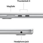 Apple MacBook Air Laptop, 15" Liquid Retina Display, M4 Chip with 10-Core CPU, 10-Core GPU, 16-Core Neural Engine, 16GB RAM, 2TB SSD, English Magic Keyboard, MacOS, Silver | Z1DB000FN