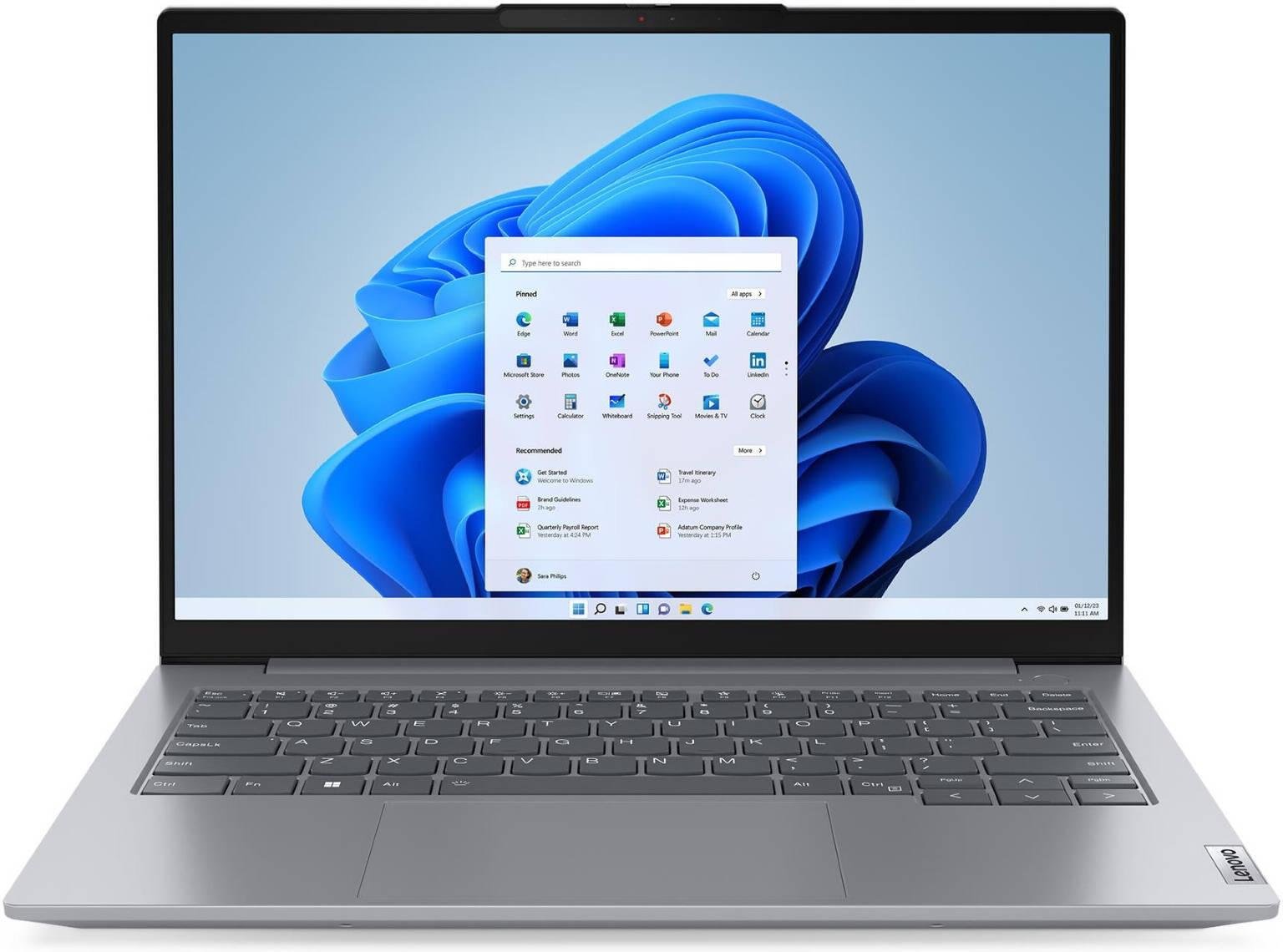 Lenovo ThinkBook 14 G6 IRL Laptop, 14" WUXGA IPS Display, Intel Core i5-1335U, 8GB RAM, 256GB SSD, Integrated Intel Graphics, English-Arabic K/B, Windows 11 Pro, Arctic Grey | 21KGS00400