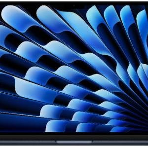 Apple MacBook Air Laptop, 15.3" Liquid Retina Display, M5 Chip, 10-Core CPU, 10-Core GPU, 16 Core Neural Engine, 16GB RAM, 512GB SSD, MacOS, English Keyboard, Midnight | MDVH4