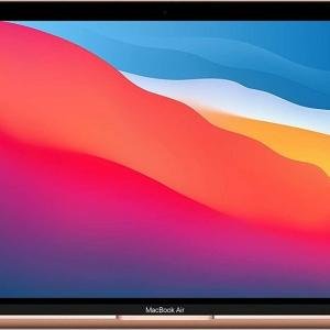 Apple MacBook Air 13.3'' Retina Display Laptop, M1 Chip 8 Core, 8GB RAM, 256GB SSD, MacOS, English Keyboard, Wifi, Bluetooth, Gold | MGND3B/A