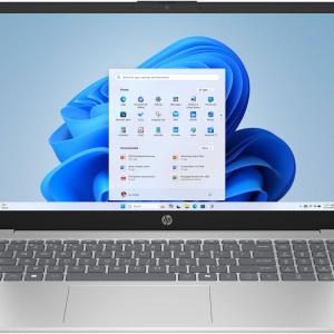 HP 15-fd0250wm Laptop, 15.6" FHD Display, Intel Core i5-1334U Processor, 8GB RAM, 512GB SSD, Intel Iris Xe Graphics, English Keyboard, Windows 11 Home, Natural Silver | BY0S6UA