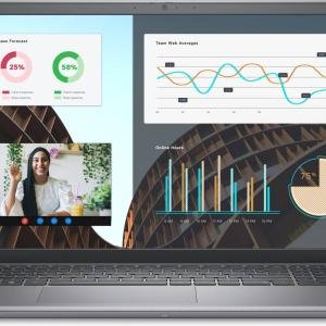 Dell Vostro 15 3530 Laptop, 15.6" FHD 120Hz Display, Intel Core i7-1355U Processor, 8GB RAM, 512GB SSD, Intel UHD Graphics, Eng-Arab Keyboard, No OS, Carbon Black | IDH5A9101UV