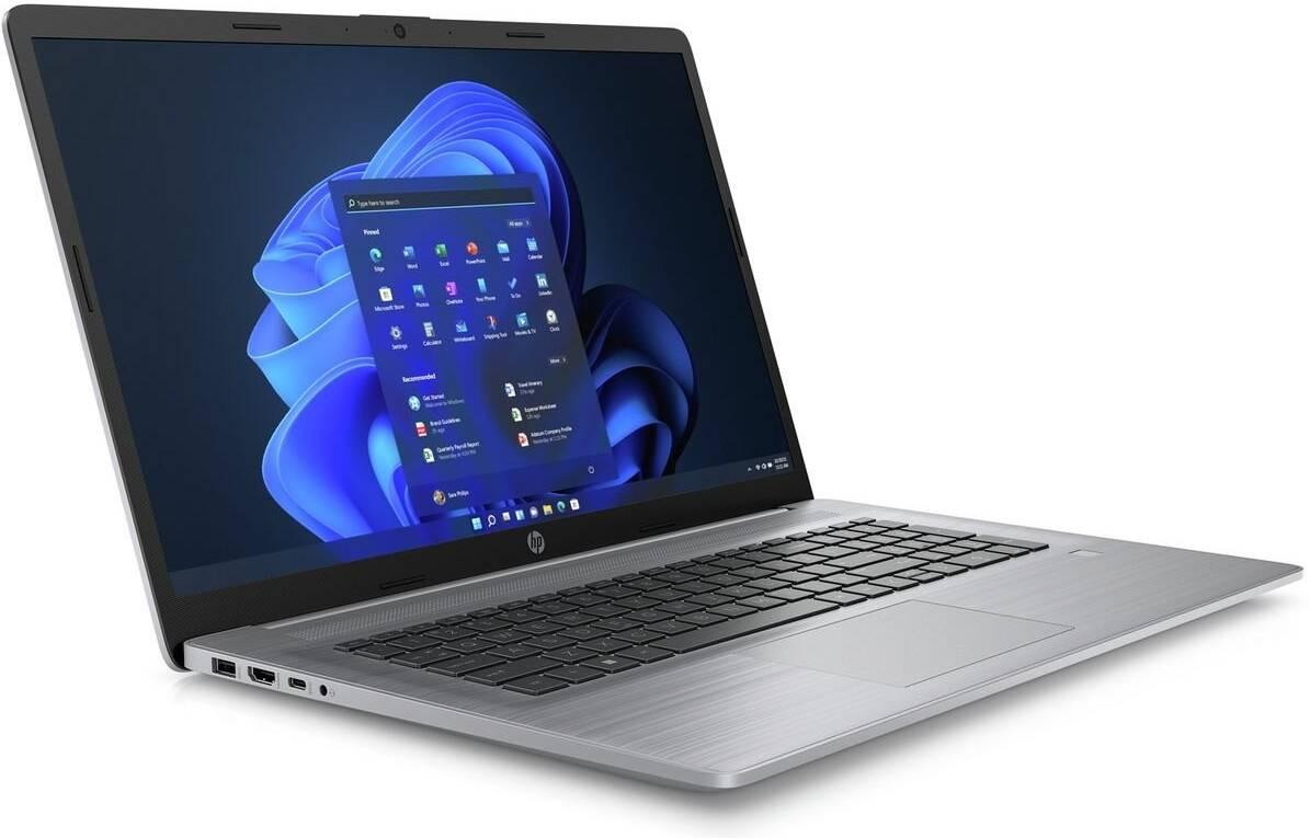 HP 470 G9 Laptop, 17.3" FHD IPS Display, Intel Core i7-1255U Processor, 8GB RAM, 512GB SSD, GeForce MX550 2GB Laptop GPU, English Keyboard, No OS, Asteroid Silver | 6S7D5EABH5