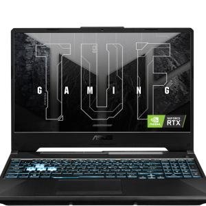 ASUS TUF Gaming A15 FA506NF Gaming Laptop, 15.6" FHD 144 Hz Display, AMD Ryzen 5 7535HS CPU, 8GB RAM, 512GB SSD, NVIDIA GeForce RTX 2050 4GB, Backlit ENG-ARB K/B, Win11 Home, Gray | 90NR0JE7-M00450