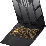 ASUS TUF F17 FX707VJ-HX031 Gaming Laptop, 17.3" FHD IPS 144Hz Display, Intel Core 5 210H Processor, 16GB RAM, 1TB SSD, GeForce RTX 3050 6GB, ENG US K/B, No OS, Mecha Gray | 90NR0MY5-M001B0