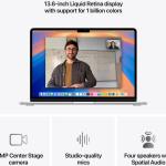 Apple MacBook Air Laptop, 13.6" Liquid Retina Display, M4 Chip with 10-Core CPU, 10-Core GPU, 16-Core Neural Engine, 24GB RAM, 2TB SSD, English K/B, MacOS, Silver | Z1CU000YW