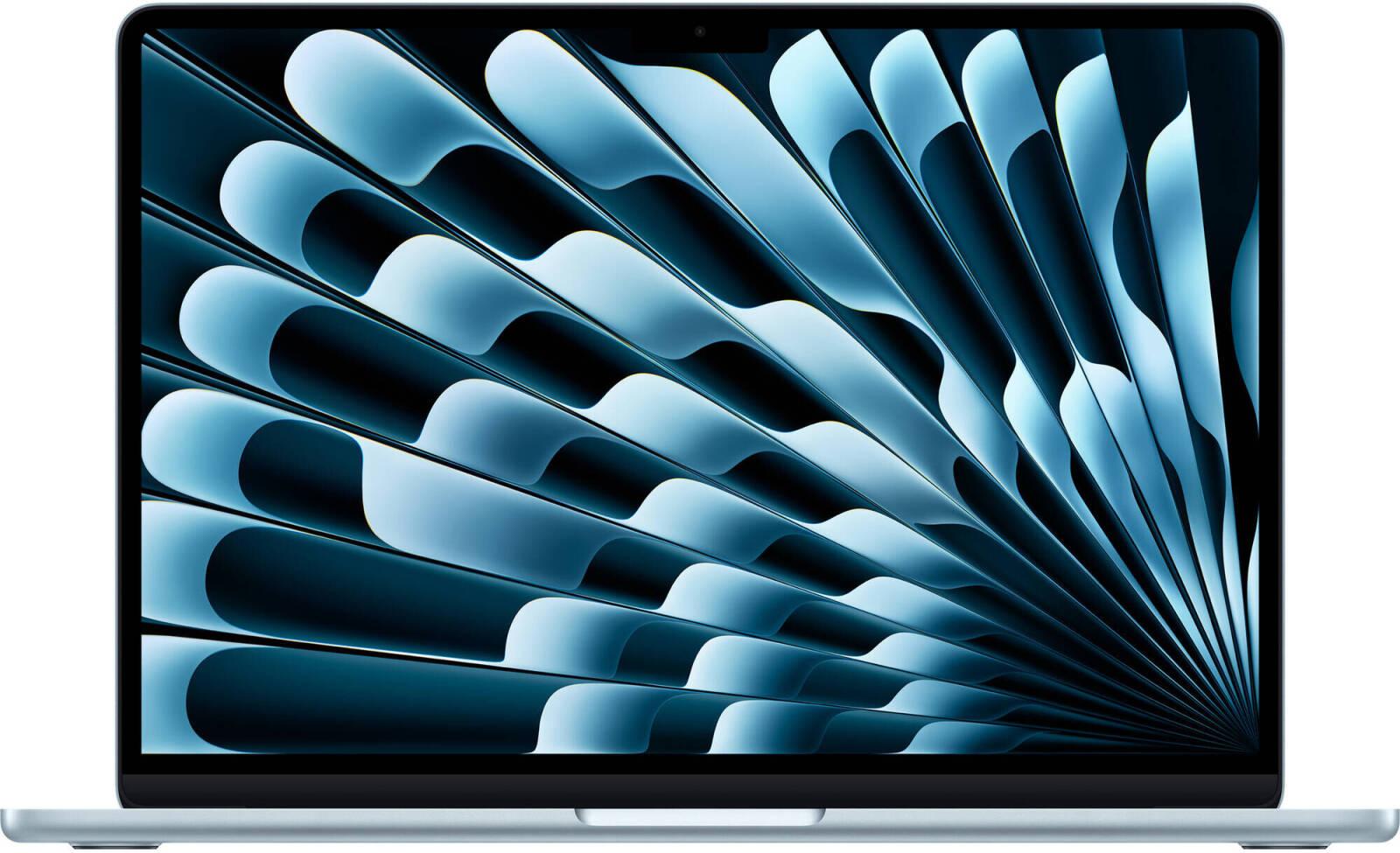 Apple MacBook Air Laptop, 13.6" Liquid Retina Display, M4 Chip with 10-Core CPU, 10-Core GPU, 16-Core Neural Engine, 32GB RAM, 2TB SSD, English K/B, MacOS, Sky Blue | Z1H80015F