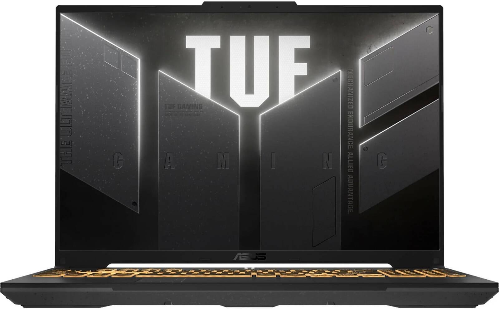 ASUS FX607VU TUF Gaming F16 Laptop, 16" WUXGA Display, Intel Core 5 210H, 16GB RAM, 512GB SSD, GeForce RTX 4050 6GB GPU, ENG-ARB Keyboard, Windows 11, Mecha Gray | 90NR0N06-M006X0