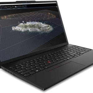 Lenovo ThinkPad P16s Gen 4 Workstation Laptop, 16" WUXGA IPS 60Hz Display, Intel Core Ultra 7 255H, 16GB RAM, 512GB SSD, NVIDIA RTX Pro 500 6GB, English-Arabic K/B, Win11Pro, Black | 21QV000YGR