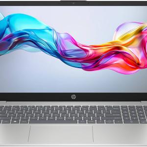 HP 15-fd0558nia Laptop, 15.6" Full HD Display, Intel Core i7-1355U Processor, 8GB RAM, 512GB SSD, Intel Iris X Graphics, No OS, English Keyboard, Natural Silver | BL8P8EABH5