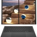 ASUS Zenbook DUO UX8407AA Copilot+ Laptop, 14" 3K OLED 144Hz Touch Display, Intel Core Ultra 7 355, 32GB RAM, 1TB SSD, Intel Graphics, English-Arabic K/B, Win11, Moher Gray | 90NB16V1-M008N0