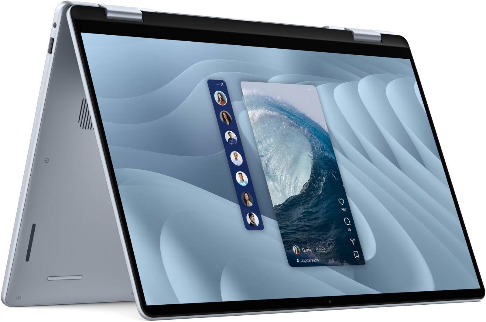 Dell 16 Plus 2-in-1 Laptop, 16" 2.5K 90Hz Touch Display, Intel Core Ultra 9 288V, 32GB RAM, 1TB SSD, Intel ARC Graphics, English Keyboard, Windows 11 Home, Midnight Blue | DB06250