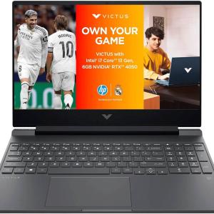 HP Victus 15-FA2104TX Gaming Laptop, 15.6" FHD IPS 144Hz Display, Intel Core i7-13620H, 16GB RAM, 512GB SSD, GeForce RTX 4050 6GB GPU, English Keyboard, Windows 11 Home, Black | C25VQPA