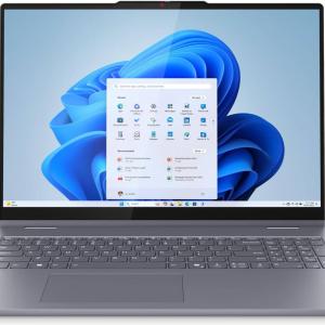Lenovo IdeaPad 5 2 in 1 16IAL10 Laptop, 16" WUXGA IPS Touch Display, Intel Core Ultra 5 225U, 16GB RAM, 1TB SSD, Intel Graphics, Backlit English(UK) Keyboard, Windows 11, Luna Grey | 83KS002PPS