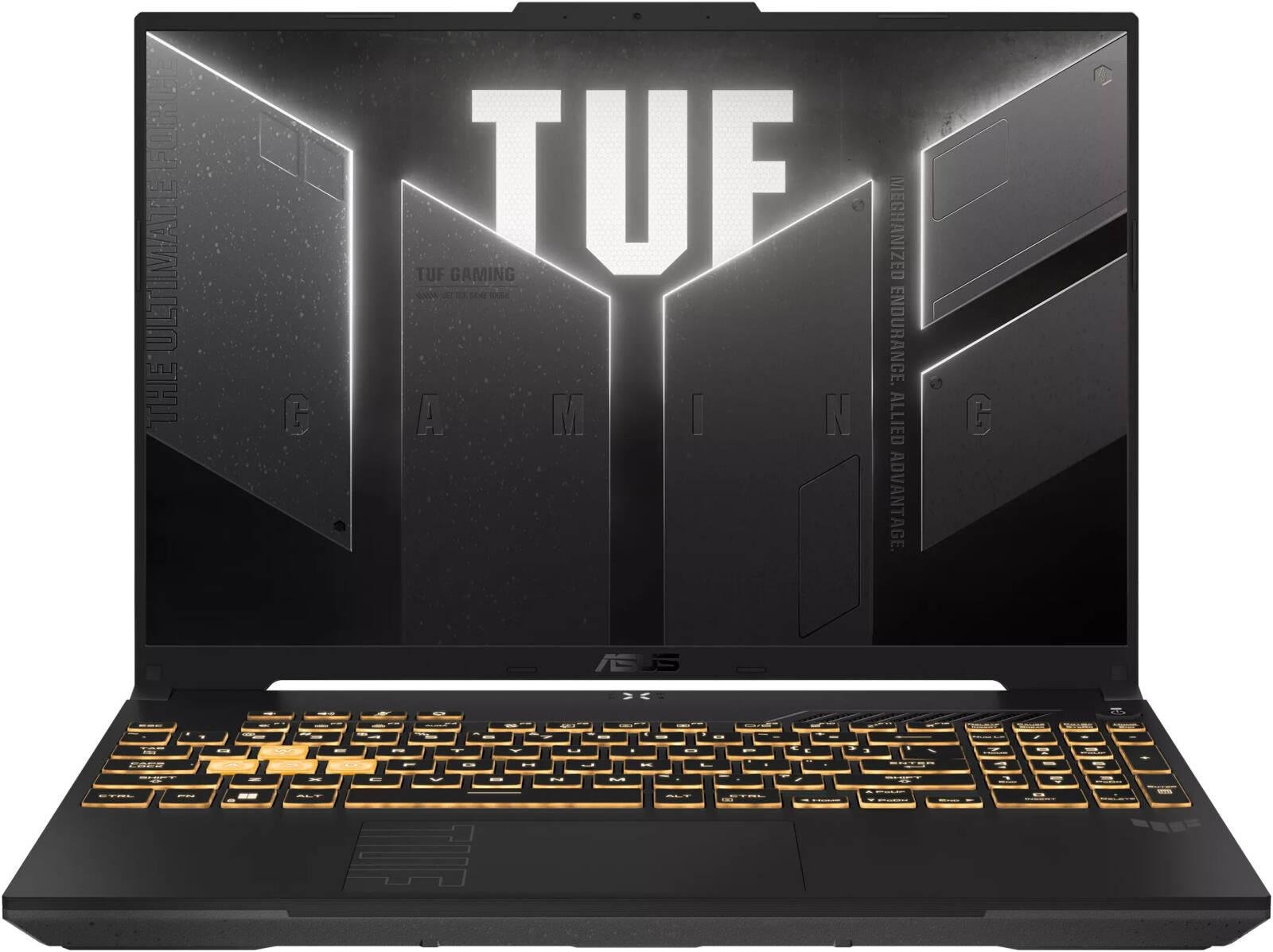 ASUS TUF Gaming F16 FX607VJ Laptop, 16" WUXGA IPS 144Hz Display, Intel Core 5 210H, 16GB RAM, 512GB SSD, GeForce RTX 3050 6GB Graphics, ENG US Keyboard, No OS, Mecha Gray | 90NR0MZ6-M004C0