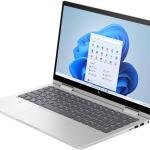 HP Envy X360 14-ES0013DX 2 in 1 Laptop, 14'' FHD IPS Touch Display, Intel Core i5-1335U CPU, 8GB DDR4 RAM, 512GB SDD Storage, Intel Iris Xe Graphics, Windows 11, English KB, Silver | 7H9Y4UA#ABA