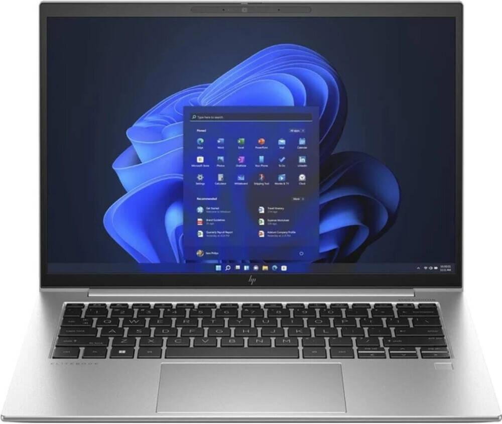 HP EliteBook 1040 G10 Business 14" Inch Laptop, WUXGA Display, Intel Core i7-1355U, 16GB DDR5 RAM, 512GB SSD, Intel Iris Xe Graphics, Backlit K/B, No OS, Silver | 5Z556ES