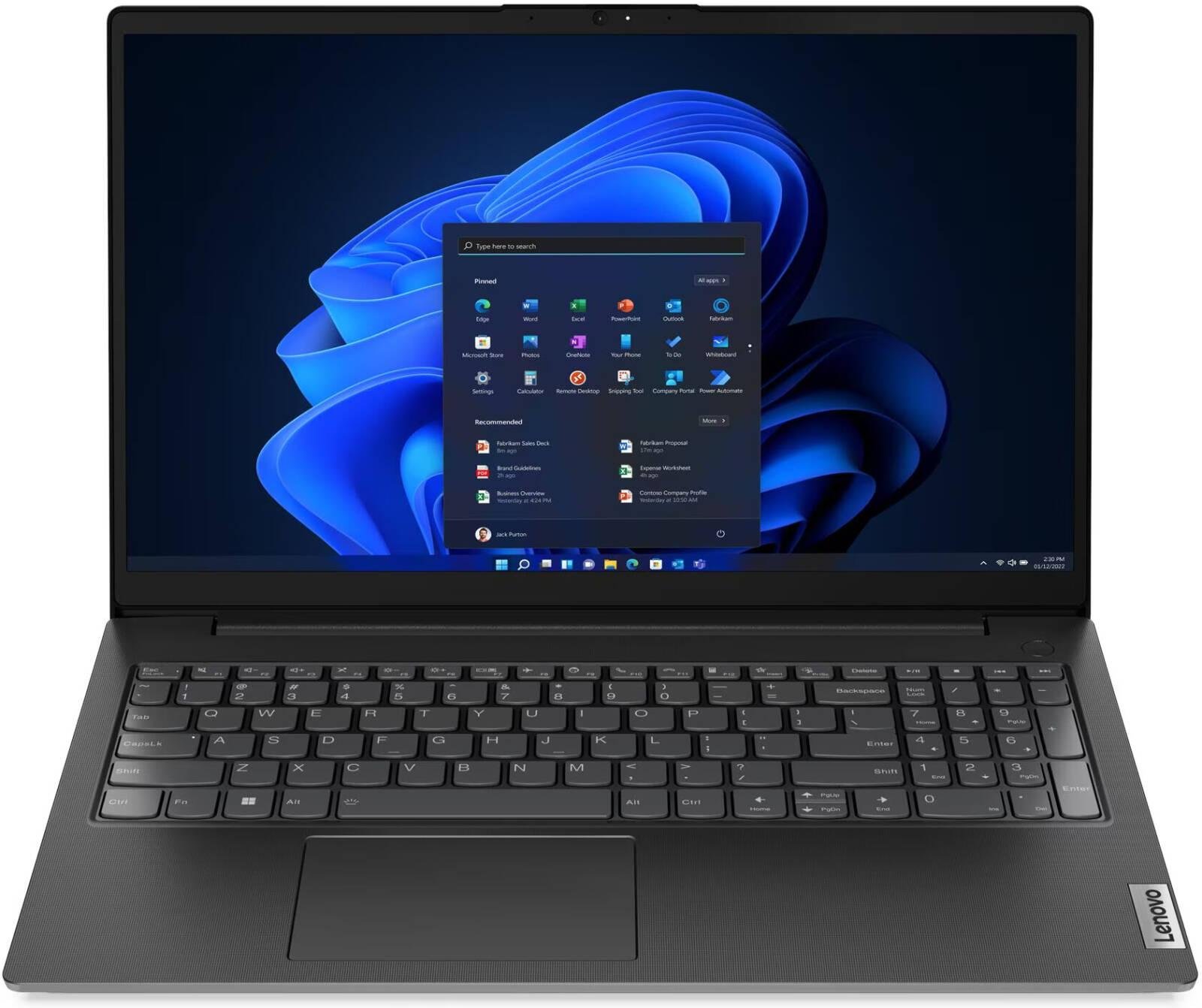 Lenovo V15 G4 IRU Laptop, 15.6" FHD TN Display, Intel Core i3-1315U Processor, 8GB RAM, 256GB SSD, Intel UHD Graphics, English Keyboard, No OS, Business Black | 83A1011JAK
