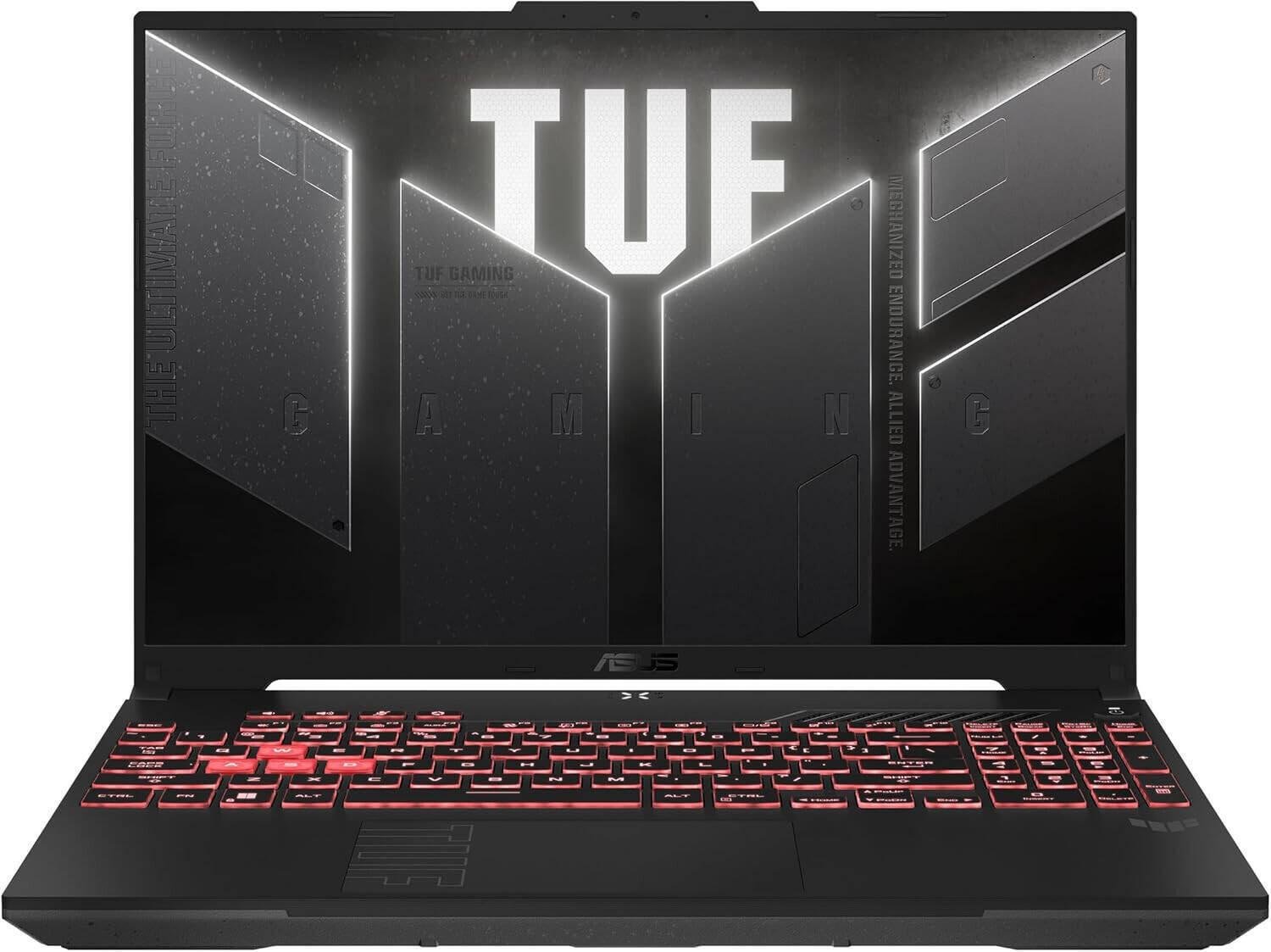 ASUS TUF A16 FA607NUQ-RL048 Gaming Laptop, 16" WUXGA 144Hz Display, AMD Ryzen 7 170, 16GB RAM, 512GB SSD, GeForce RTX 4050 6GB GPU, Backlit Chiclet Keyboard, NO OS, Mecha Gray | 90NR0QF3-M003F0