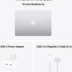 Apple MacBook Air Laptop, 15" Liquid Retina Display, M4 Chip with 10-Core CPU, 10-Core GPU, 16-Core Neural Engine, 16GB RAM, 2TB SSD, English Magic Keyboard, MacOS, Silver | Z1DB000FN