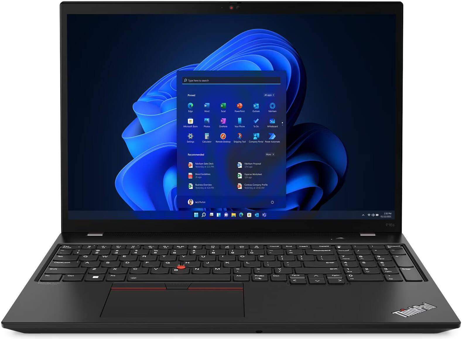 Lenovo ThinkPad P16s Gen 2 Laptop, 16" WUXGA IPS Display, AMD Ryzen 7 PRO 7840U, 16GB RAM, 512 SSD, AMD Radeon 780M Graphics, English-Arabic KB, Win11Pro, Villi Black | 21K9000FGR
