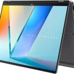 ASUS Vivobook 16 Flip TP3607 Copilot+ Laptop, 16" WUXGA OLED Touch Display, Intel Core Ultra 7 258V, 32GB RAM, 1TB SSD, Intel Arc Graphics, English Keyboard, Win11, Matte Gray | 90NB1511-M00BU0