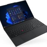 Lenovo ThinkPad E16 Gen 3 Laptop, 16" WUXGA IPS 60Hz Display, Intel Core Ultra 5 225U, 8GB RAM, 512GB SSD, Intel Graphics, English (UK) Keyboard, No OS, Black | 21SR005JGP
