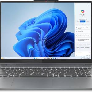 Lenovo IdeaPad 5i 2 in 1 Laptop, 16" WUXGA IPS 60Hz Touch Display, Intel Core 5 120U, 16GB RAM, 512GB SSD, Intel Graphics, English Keyboard, Windows 11, Luna Grey | 83DU004VUS
