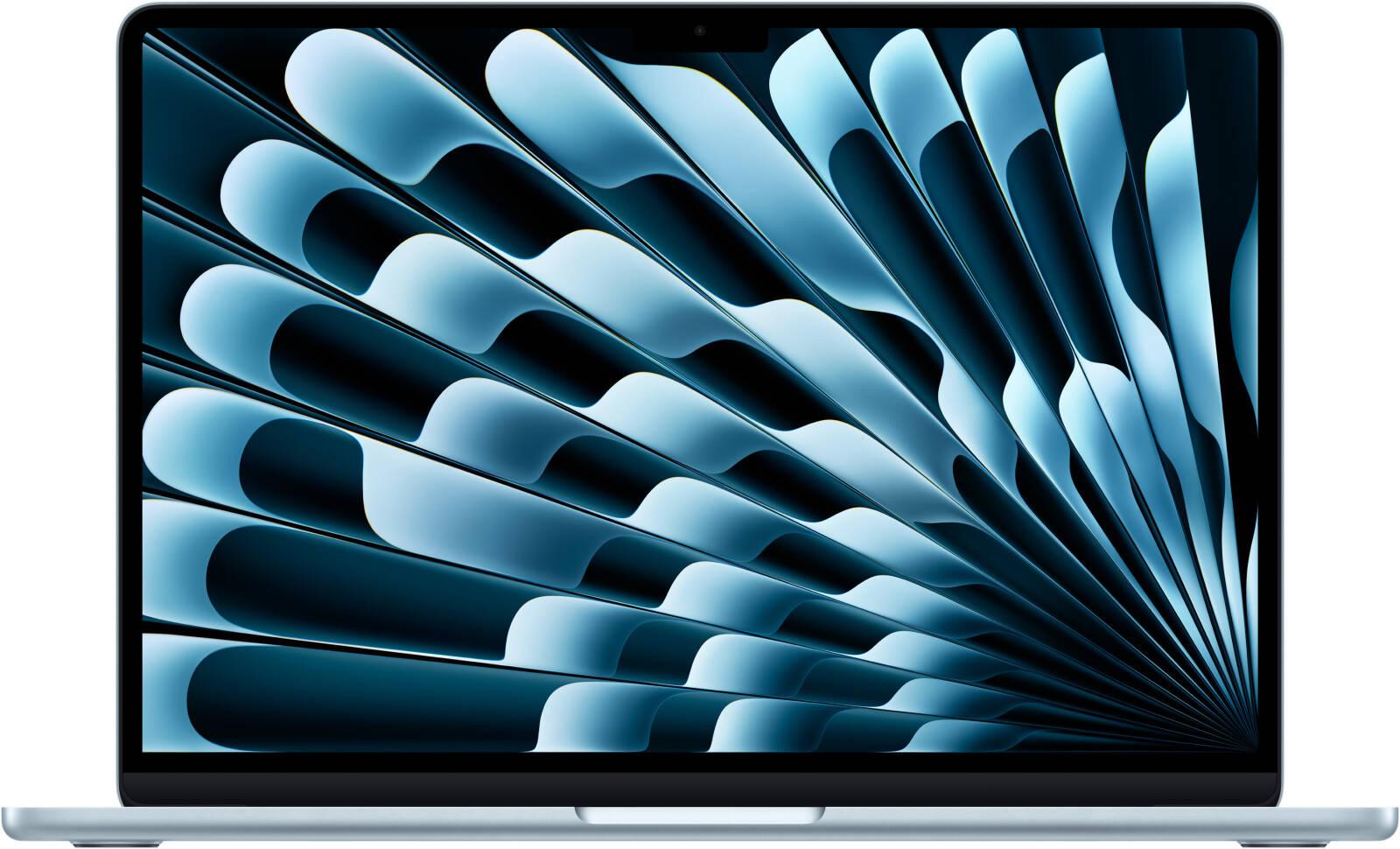 Apple MacBook Air Laptop, 13.6" Liquid Retina Display, M4 Chip with 10-Core CPU, 10-Core GPU, 16-Core Neural Engine, 24GB RAM, 1TB SSD, ENG K/B, MacOS, Sky Blue | Z1H9000NB / Z1H8001P9 / Z1H8000RZ