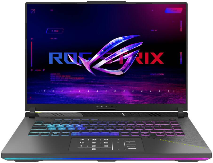 ASUS G614PM-G161W ROG Strix G16 Gaming Laptop, 16" WQXGA 240Hz Display, AMD Ryzen 9 8940HX, 16GB RAM, 1TB SSD, NVIDIA RTX 5060 8GB GPU, English-Arabic Keyboard, Win 11, Eclipse Gray | 90NR0KW7-M00450