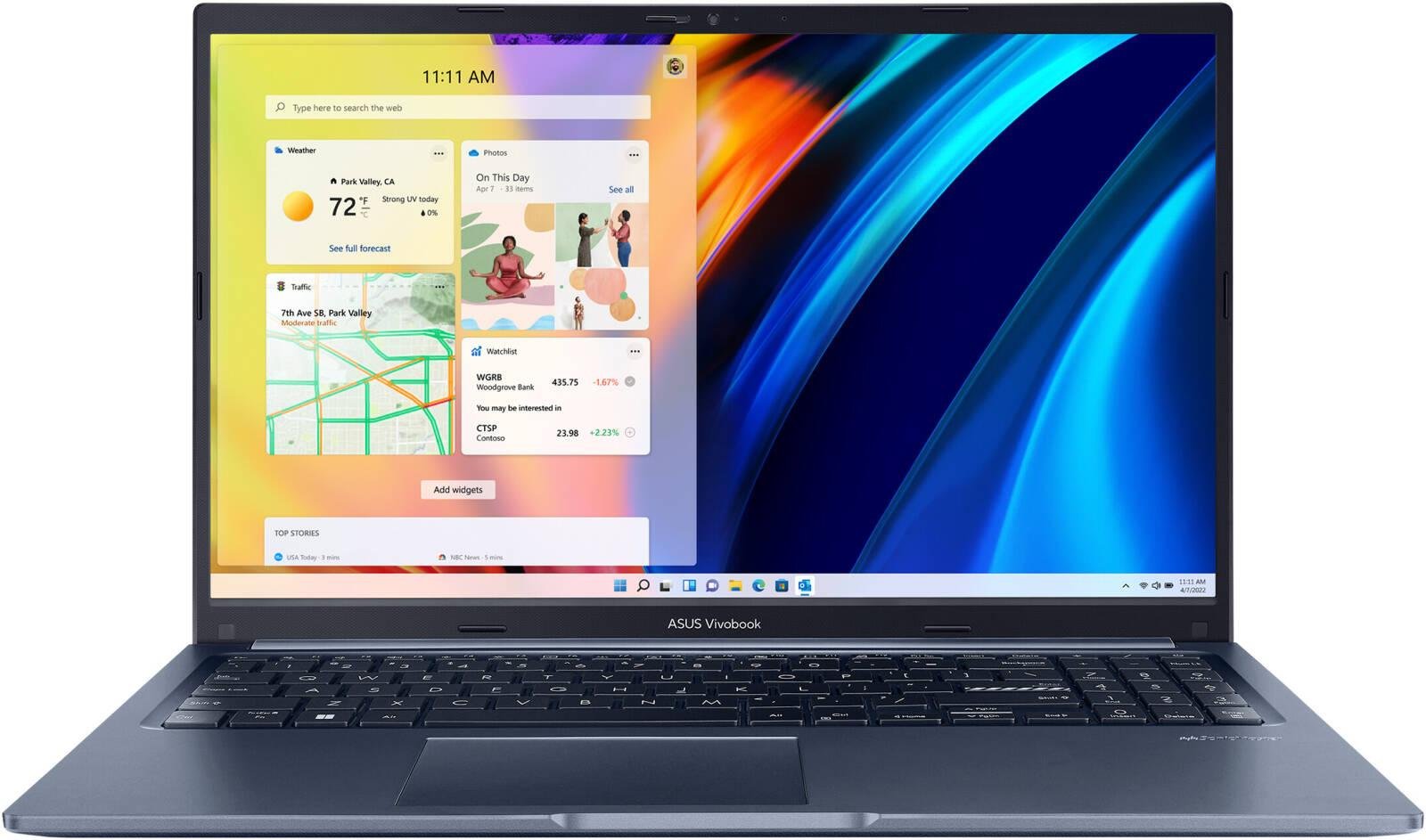ASUS Vivobook 15 A1502VA-BQ1025 Laptop, 15.6" FHD IPS Display, Intel Core i7-13620H, 16GB RAM, 512GB SSD, Intel UHD Graphics, English US Keyboard, No OS, Quiet Blue | 90NB10T1-M01DA0