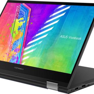 Asus Vivobook TP1400 14.0'' HD Touch Flip Laptop, Intel Celeron N4500 1.1 Ghz, 4GB RAM, 128GB SSD, Intel HD Graphics, Windows 11 Home, English-Arabic KB, Stylus Pen Included, Blue | TP1400KA-BZ056WS
