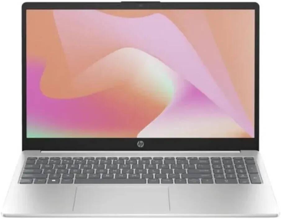 HP 15-fd0267ne Laptop, 15.6" FHD Display, Intel Core i7-1355U Processor, 8GB RAM, 512GB SSD, Integrated Intel Iris Xe Graphics, English-Arabic Keyboard, NO OS, Platinum | C5LR8EA#ABV