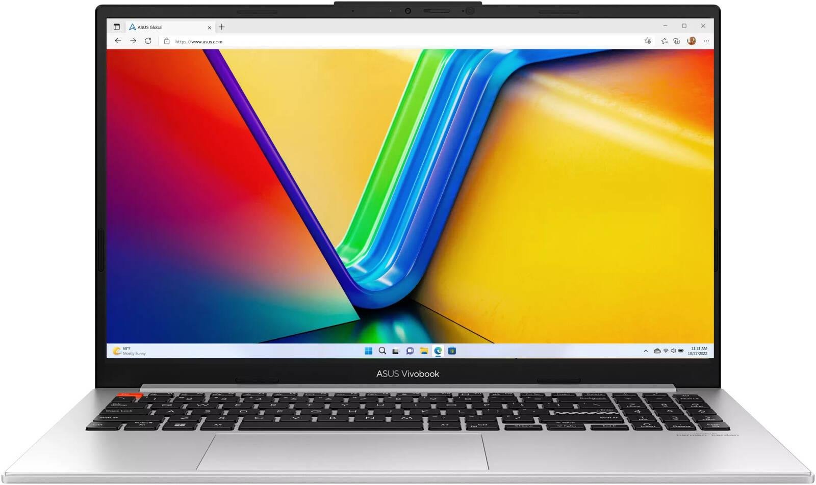 ASUS Vivobook S 15 OLED S5504 Laptop, 15.6" Full HD OLED Display, Intel Core i5-13500H Processor, 16GB RAM, 512GB SSD, Intel Arc A350M 4GB Graphics, English Keyboard, Windows 11 Home, Silver | S5504