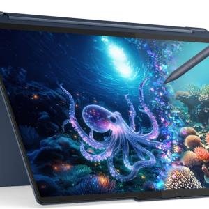 Lenovo Yoga 9 2-in-1 14ILL10 Aura Edition Laptop, 14" 2.8K WQXGA+ OLED Touch, Intel Core Ultra 7 258V, 32GB RAM, 1TB SSD, Intel Arc Graphics 140V, English-Arabic K/B, Win11, Cosmic Blue | 83LC005MAX