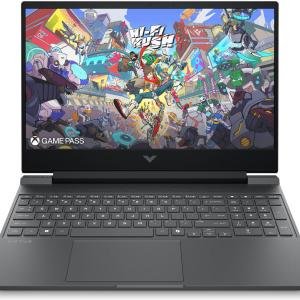HP Victus 15-fa2082ne Gaming Laptop, 15.6" FHD IPS 144Hz Display, Intel Core 7 240H, 16GB RAM, 1TB SSD, GeForce RTX 5060 8GB Graphics Card, English-Arabic Keyboard, No OS, Mica Silver | D15E6EA