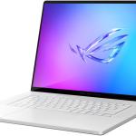 ASUS ROG Zephyrus G16 GU605 Gaming Laptop, 16" 2.5K OLED 240Hz Display, Intel Core Ultra 9 285H, 64GB RAM, 1TB SSD, GeForce RTX 5070 Ti 12GB, English-Arabic KB, Win11, Platinum White | 90NR0LZ6-M00BD0