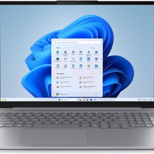 Lenovo ThinkBook 16 G8 IAL Laptop, 16" WUXGA IPS Display, Intel Core Ultra 7 255H Processor, 16GB RAM, 512GB SSD, Intel Arc 140T GPU, English (UK) Keyboard, No OS, Arctic Grey | 21SK0030GP