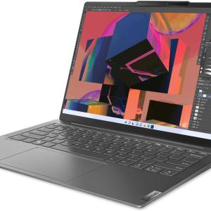 Lenovo Yoga Slim 6 14IRH8 Laptop, 14" WUXGA OLED Display, Intel Core i5-13500H, 16GB RAM, 512GB SSD, Intel Iris Xe Graphics, English-Arabic Keyboard, Windows 11 home, Storm Grey | 83E0002GAX