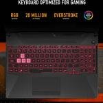 ASUS TUF Gaming A15 FA506NF Gaming Laptop, 15.6" FHD 144 Hz Display, AMD Ryzen 5 7535HS CPU, 8GB RAM, 512GB SSD, NVIDIA GeForce RTX 2050 4GB, Backlit ENG-ARB K/B, Win11 Home, Gray | 90NR0JE7-M00450