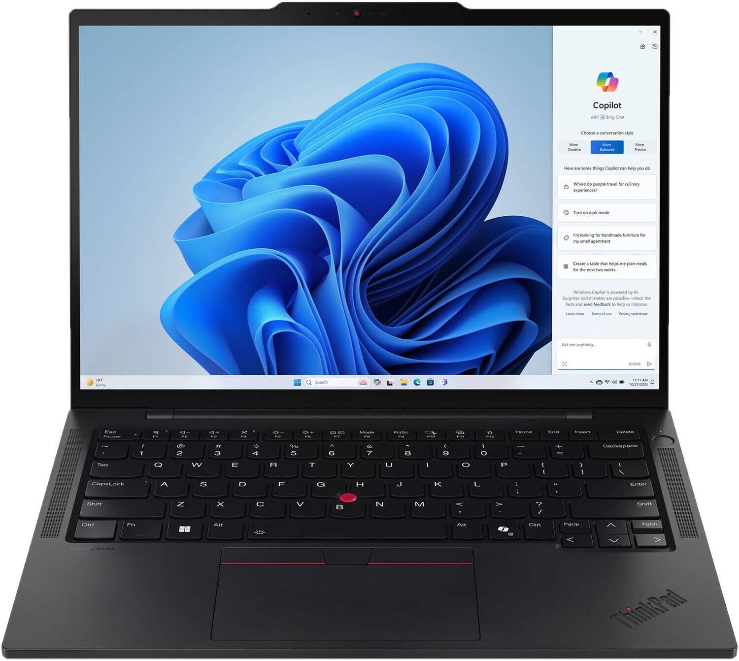 Lenovo ThinkPad T14s Gen5 Laptop, 14″ WUXGA IPS Display, Intel Core Ultra 7-155U, 16GB DDR5 RAM, 512GB SSD, Integrated Intel Graphics, Backlit Arabic/English K/B, Windows11 Pro, Black | 21LS000GGR