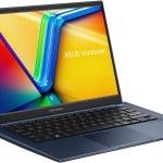 ASUS Vivobook X1404VA Laptop, 14" FHD IPS Display, Intel Core 5 120U Processor, 8GB RAM, 512GB SSD, Intel Graphics, English UK Keyboard, Windows 11 Home, Quiet Blue | 90NB13U1-M00FF0