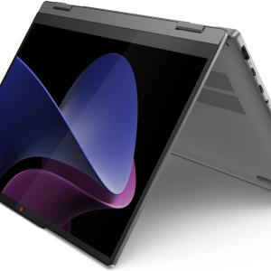 Lenovo IdeaPad 5 2-in-1 14IRU9 Laptop, 14" WUXGA OLED Display, Intel Core 7 150U CPU, 16GB RAM, 512GB SSD, Integrated Intel Graphics, Backlit, Arabic KB, Windows 11, Luna Grey | 83DT006TAX