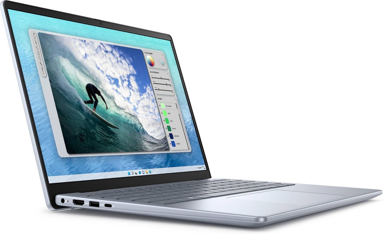 Dell Inspiron 14 5440 Laptop, 14" FHD WVA IPS Display, Intel Core 5-120U, 8GB RAM, 1TB SSD, Intel Graphics, Backlit English - Arabic Keyboard, Windows 11 Home, Ice Blue | 5440-INS-2012-ICEBLUE