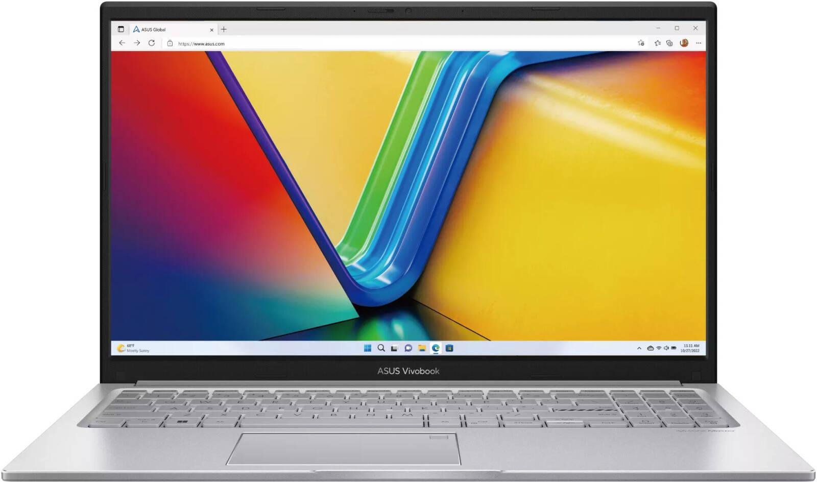 ASUS Vivobook 15 F1504VA-WS51 Laptop, 15.6" FHD IPS Display, Intel Core i5-1334U, 8GB RAM, 512GB SSD, Intel UHD Graphics, English Keyboard, Windows 11 Home, Cool Silver | F1504VA-WS51